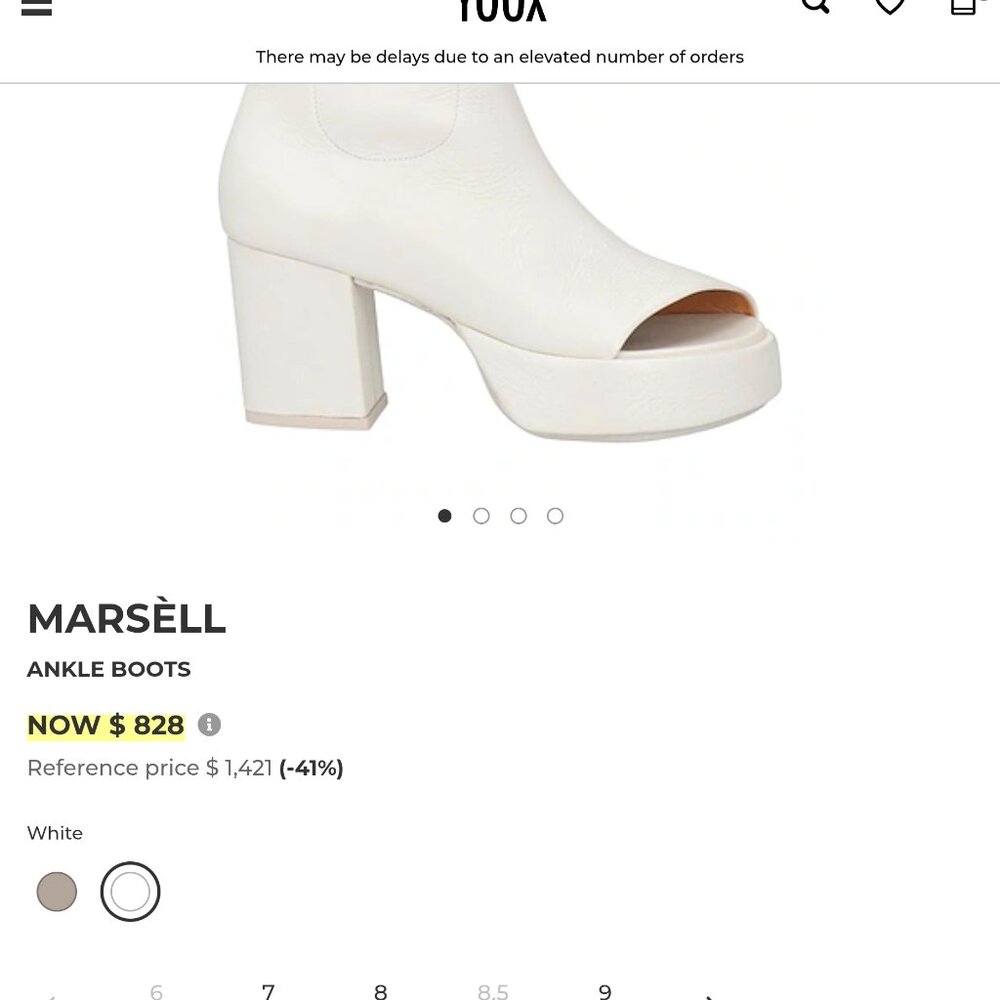 MARSELL LEATHER OPEN TOES PLATFORM BOOTIES ITALY 40 9-10 - Picture 5 of 5